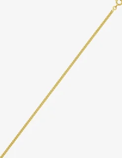 Collier chaîne gourmette diamantée 2,10 mm plaqué or SO OR