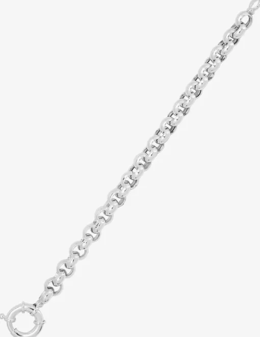 Collier chaîne jaseron argent 925‰ rhodié 9 mm SO OR
