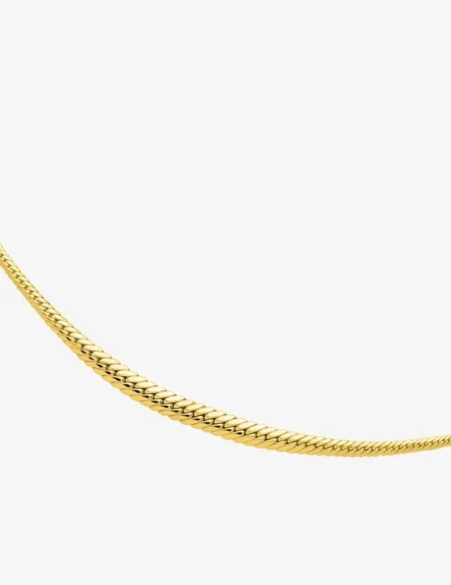Collier chaîne plaqué or maille anglaise SO OR