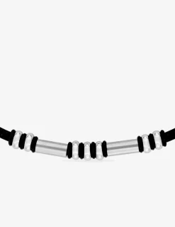 Collier cordon anneaux acier SO OR
