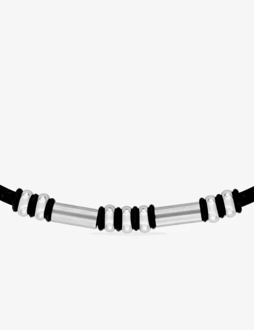 Collier cordon anneaux acier SO OR