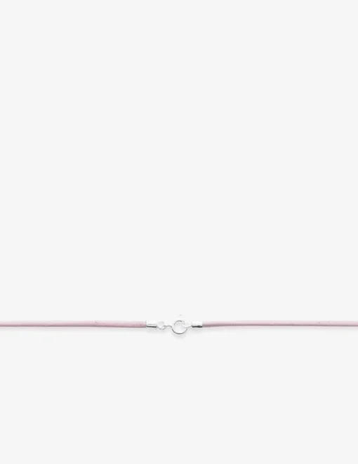 Collier cordon rose argent 925‰ rhodié SO OR