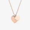 Collier cœur acier rose SO OR