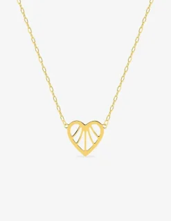 Collier cœur fantaisie or jaune 375‰ SO OR