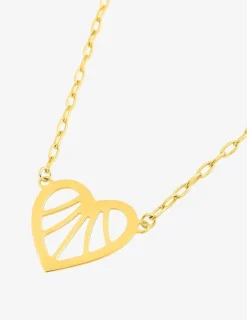 Collier cœur fantaisie or jaune 375‰ SO OR