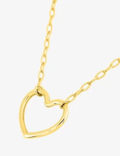 Collier cœur or jaune 375‰ SO OR