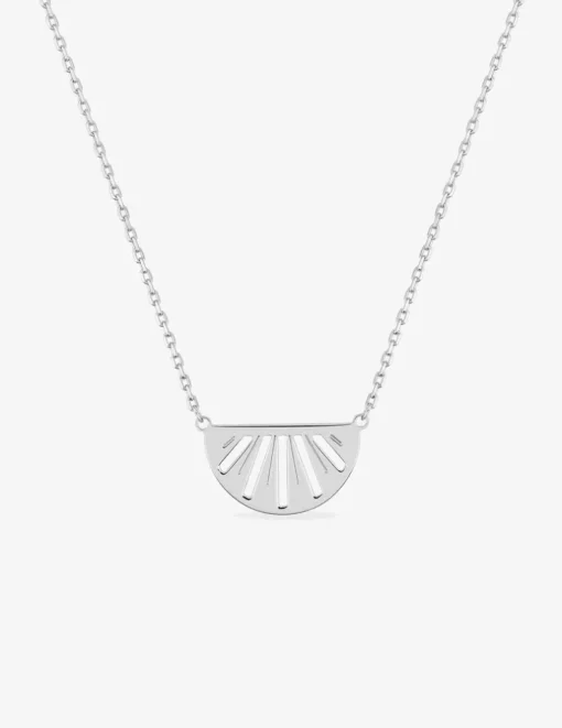 Collier demi-cercle ajouré argent 925‰ rhodié SO OR