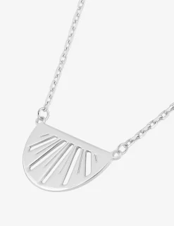 Collier demi-cercle ajouré argent 925‰ rhodié SO OR
