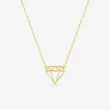 Collier diamant origami or jaune 375 ‰ SO OR