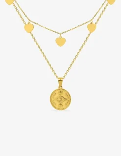 Collier double en acier doré SO OR