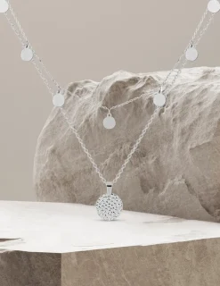 Collier double rangs et pendentif en acier SO OR