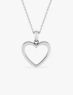 Collier en acier, breloque cœur SO OR