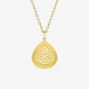 Collier en acier doré avec motif ajouré SO OR