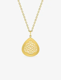Collier en acier doré avec motif ajouré SO OR