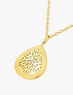 Collier en acier doré avec motif ajouré SO OR