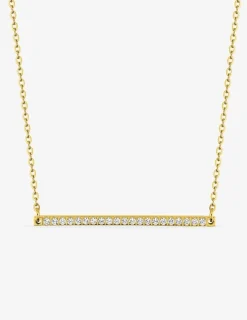 Collier en acier doré avec oxydes de zirconium SO OR