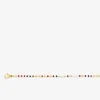 Collier en acier doré et cristaux synthétiques bicolores SO OR