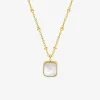Collier en acier doré et nacre SO OR