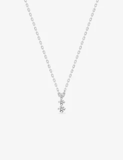 Collier en argent 925 ‰ rhodié, oxydes de zirconium SO OR