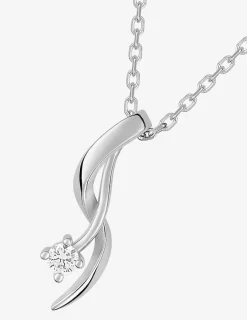 Collier en argent 925 ‰ rhodié et oxydes de zirconium 40 cm SO OR