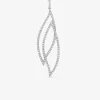Collier en argent 925 ‰ rhodié avec pendentif en oxydes de zirconium SO OR
