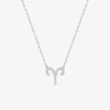 Collier en argent 925‰ oxyde blanc zodiaque bélier SO OR