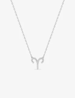 Collier en argent 925‰ oxyde blanc zodiaque bélier SO OR