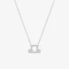 Collier en argent 925‰ oxyde blanc zodiaque balance SO OR