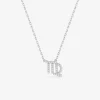 Collier en argent 925‰ oxyde blanc zodiaque vierge SO OR
