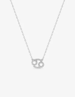 Collier en argent 925‰ oxyde blanc zodiaque cancer SO OR