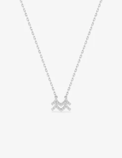 Collier en argent 925‰ oxyde blanc zodiaque verseau SO OR