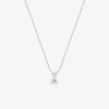 Collier en or blanc 375‰ avec diamant synthétique 0,15 ct F-VS SO OR