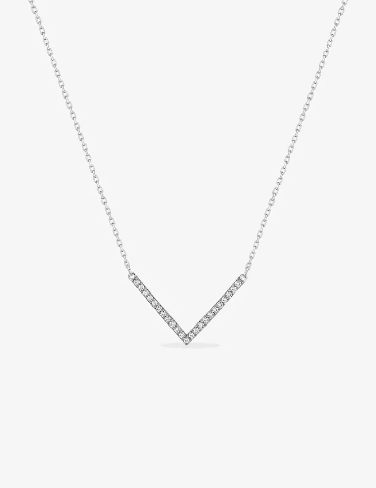 Collier en or blanc 375‰ SO OR