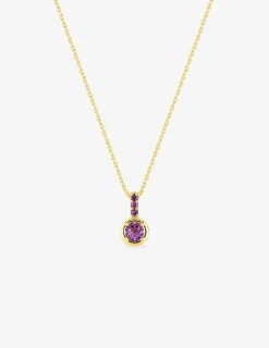 Collier en or jaune 750 ‰, améthyste SO OR