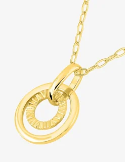 Collier en or jaune 375 ‰, motifs cercles SO OR