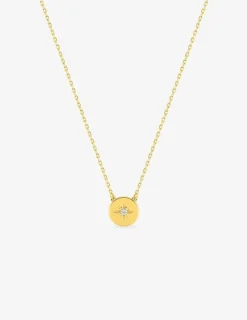 Collier en or jaune 375‰ et oxyde de zirconium SO OR