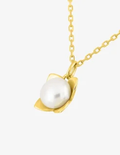 Collier en or jaune 750‰ et perle d'eau douce SO OR