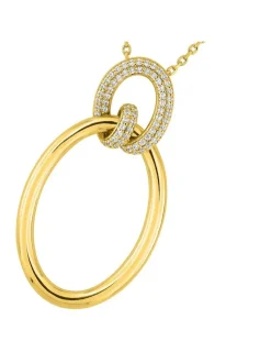 Collier en plaqué or avec oxydes de zirconium SO OR