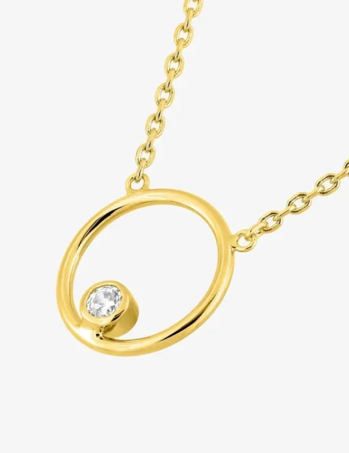 Collier en plaqué or et oxyde de zirconium SO OR