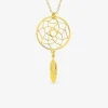 Collier en plaqué or motif attrape rêves SO OR