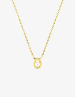 Collier en plaqué or, perle de culture d'eau douce SO OR
