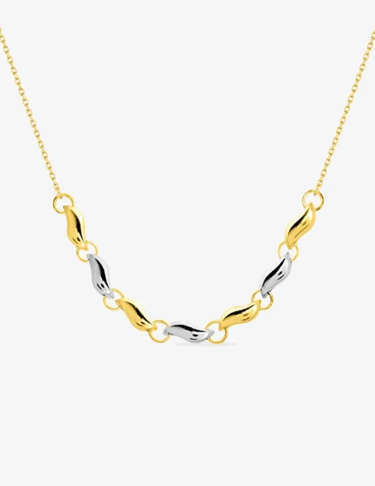 Collier fantaisie bicolore 375 ‰ SO OR