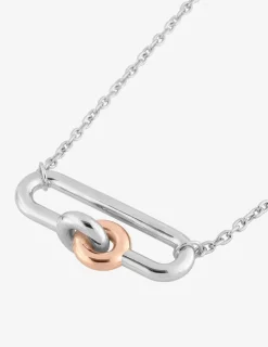 Collier fantaisie bicolore argent 925 ‰ SO OR