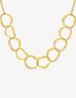 Collier fantaisie en acier doré SO OR