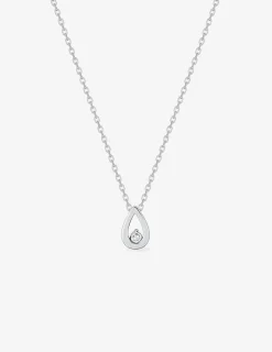 Collier fantaisie en argent 925 ‰ rhodié et oxyde de zirconium 40 cm SO OR