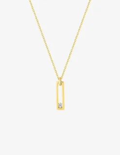 Collier fantaisie or jaune 375 ‰ et oxyde de zirconium SO OR