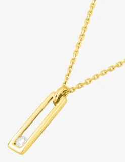Collier fantaisie or jaune 375 ‰ et oxyde de zirconium SO OR