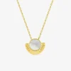 Collier fantaisie plaqué or et nacre SO OR