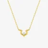 Collier fantaisie plaqué or et oxyde de zirconium SO OR