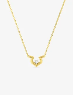 Collier fantaisie plaqué or et oxyde de zirconium SO OR